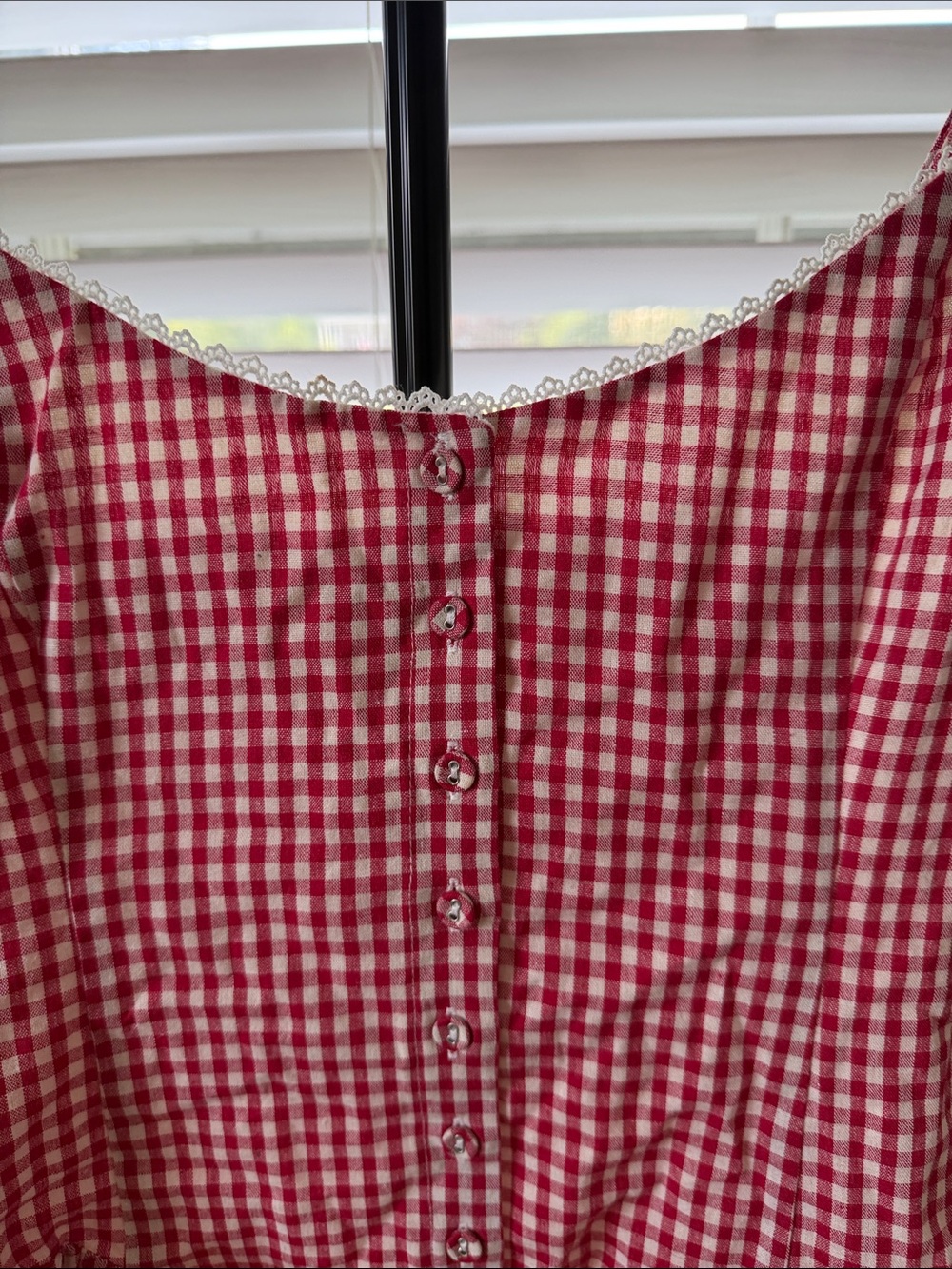 Princess Polly Red Gingham Babydoll Mini Dress Size US 10 - Picture 2 of 7